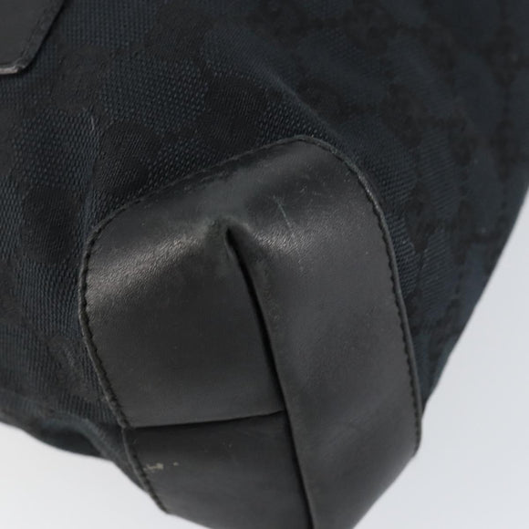 GUCCI GG Canvas Tote Bag Black 019 0402 Auth yk19746