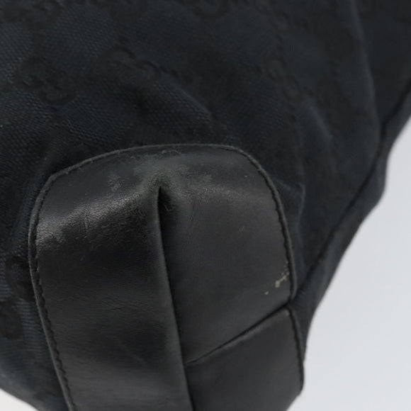 GUCCI GG Canvas Tote Bag Black 019 0402 Auth yk19746