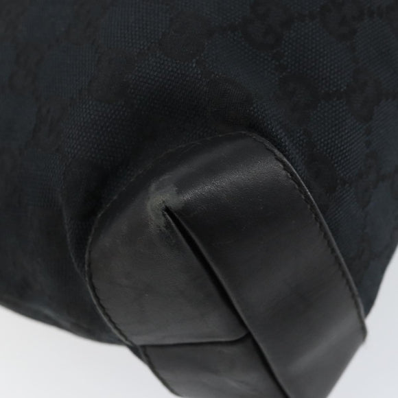 GUCCI GG Canvas Tote Bag Black 019 0402 Auth yk19746