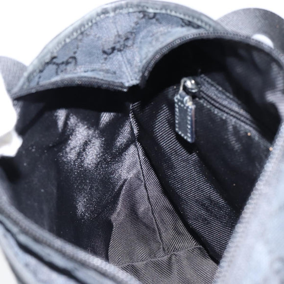 GUCCI GG Canvas Tote Bag Black 019 0402 Auth yk19746