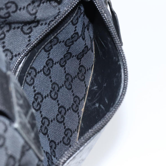 GUCCI GG Canvas Tote Bag Black 019 0402 Auth yk19746