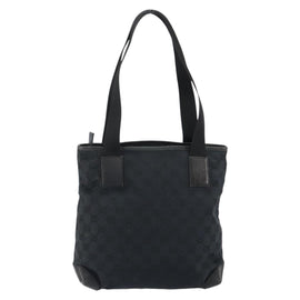 GUCCI GG Canvas Tote Bag Black 019 0402 Auth yk19746 - 0