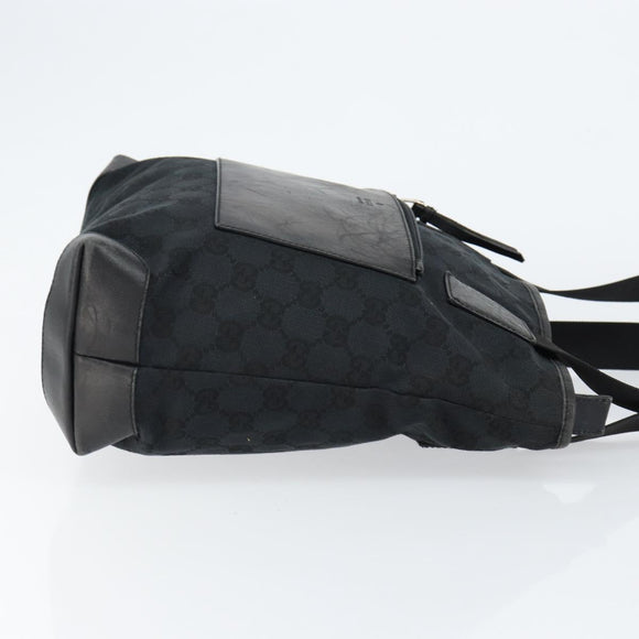 GUCCI GG Canvas Tote Bag Black 019 0402 Auth yk19746