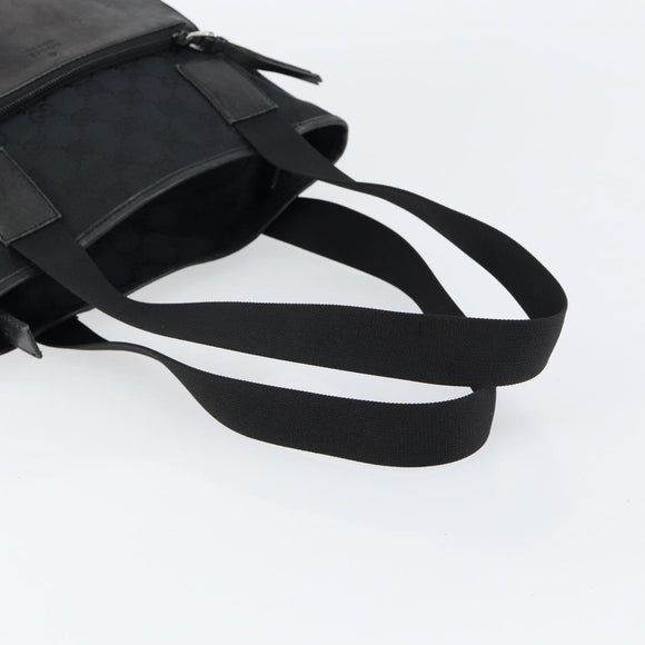 GUCCI GG Canvas Tote Bag Black 019 0402 Auth yk19746