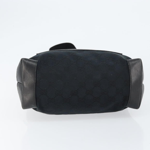 GUCCI GG Canvas Tote Bag Black 019 0402 Auth yk19746