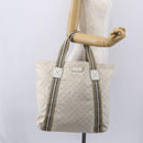 GUCCI GG Canvas Tote Bag White Beige 189669 Auth yk19750-21