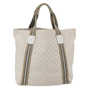 GUCCI GG Canvas Tote Bag White Beige 189669 Auth yk19750-2