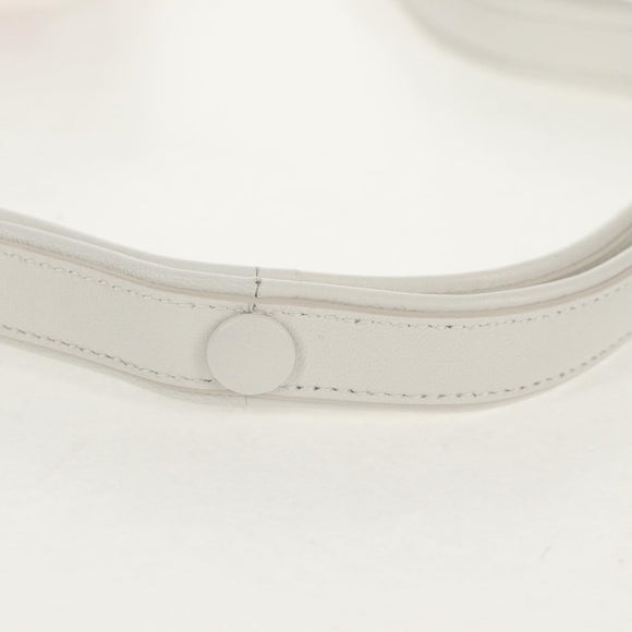 PRADA Floral Hand Bag Nylon 2way White Pink Silver 1BA359 Auth yk19751M