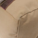 PRADA Tote Bag Canvas Leather Beige Silver Auth yk19753-15