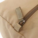 PRADA Tote Bag Canvas Leather Beige Silver Auth yk19753-19