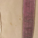 PRADA Tote Bag Canvas Leather Beige Silver Auth yk19753-3