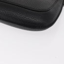 LOEWE Accessory Pouch Leather Black Silver Auth yk19756-15