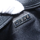 LOEWE Accessory Pouch Leather Black Silver Auth yk19756-19