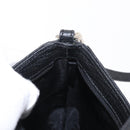 LOEWE Accessory Pouch Leather Black Silver Auth yk19756-21