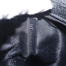 LOEWE Accessory Pouch Leather Black Silver Auth yk19756-11