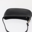 LOEWE Accessory Pouch Leather Black Silver Auth yk19756-6