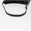 LOEWE Accessory Pouch Leather Black Silver Auth yk19756-7