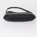 LOEWE Accessory Pouch Leather Black Silver Auth yk19756-5