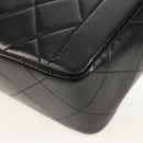 CHANEL Matelasse Chain Hand Bag Lamb Skin Black Gold CC Auth yk19760V-14