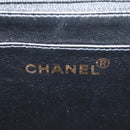 CHANEL Matelasse Chain Hand Bag Lamb Skin Black Gold CC Auth yk19760V-19