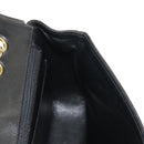 CHANEL Matelasse Chain Hand Bag Lamb Skin Black Gold CC Auth yk19760V-22