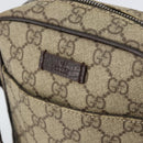 GUCCI GG Supreme Shoulder Bag PVC Beige Silver 122754 Auth yk19762-17