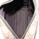 GUCCI GG Supreme Shoulder Bag PVC Beige Silver 122754 Auth yk19762-11