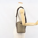 GUCCI GG Supreme Shoulder Bag PVC Beige Silver 122754 Auth yk19762-23