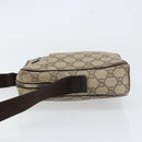 GUCCI GG Supreme Shoulder Bag PVC Beige Silver 122754 Auth yk19762-4