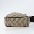 GUCCI GG Supreme Shoulder Bag PVC Beige Silver 122754 Auth yk19762-5