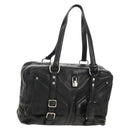 SAINT LAURENT Shoulder Bag Leather Black Silver 227747 Auth yk19763V-1