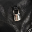 SAINT LAURENT Shoulder Bag Leather Black Silver 227747 Auth yk19763V-14
