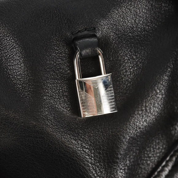 SAINT LAURENT Shoulder Bag Leather Black Silver 227747 Auth yk19763V