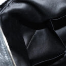 SAINT LAURENT Shoulder Bag Leather Black Silver 227747 Auth yk19763V-21