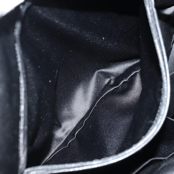 SAINT LAURENT Shoulder Bag Leather Black Silver 227747 Auth yk19763V