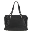 SAINT LAURENT Shoulder Bag Leather Black Silver 227747 Auth yk19763V-3