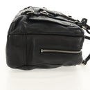 SAINT LAURENT Shoulder Bag Leather Black Silver 227747 Auth yk19763V-5