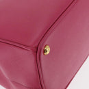 PRADA Galleria Hand Bag Safiano leather 2way Pink Gold Auth yk19769-16