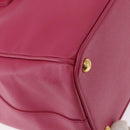 PRADA Galleria Hand Bag Safiano leather 2way Pink Gold Auth yk19769-18