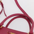 PRADA Galleria Hand Bag Safiano leather 2way Pink Gold Auth yk19769-14
