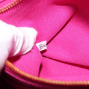 PRADA Canapa MM Handtas Canvas Roze Goud Auth yk19772-12