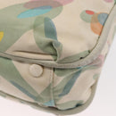 CHANEL Tote Bag Canvas White Silver CC Auth yk19774-14