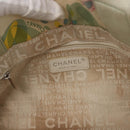 CHANEL Tote Bag Canvas White Silver CC Auth yk19774-16