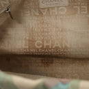 CHANEL Tote Bag Canvas White Silver CC Auth yk19774-17