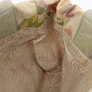 CHANEL Tote Bag Canvas White Silver CC Auth yk19774-19