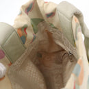 CHANEL Tote Bag Canvas White Silver CC Auth yk19774-20