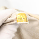 CHANEL Tote Bag Canvas White Silver CC Auth yk19774-23