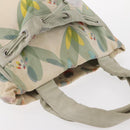 CHANEL Tote Bag Canvas White Silver CC Auth yk19774-6