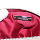 Miu Miu Chain Shoulder Bag Leather Cream Silver Auth yk19775-17