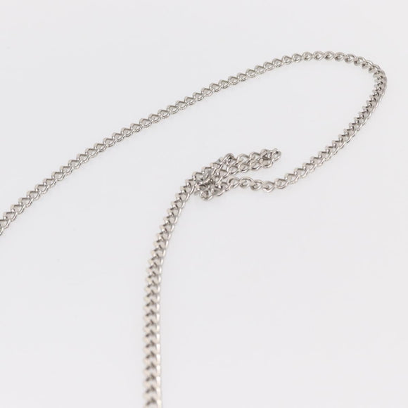 Miu Miu Ketten-Umhängetasche Leder Creme Silber Auth yk19775